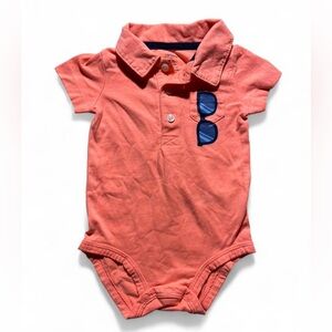baby boy's polo romper